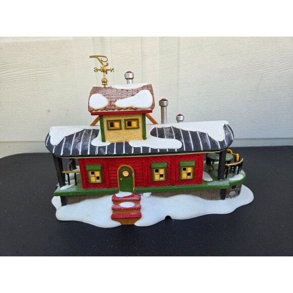 Department 56 North Pole Series T  Tinkers Caboose Cafe Christmas Village - Picture 4 of 7